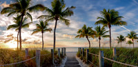 Footbridge to the beach